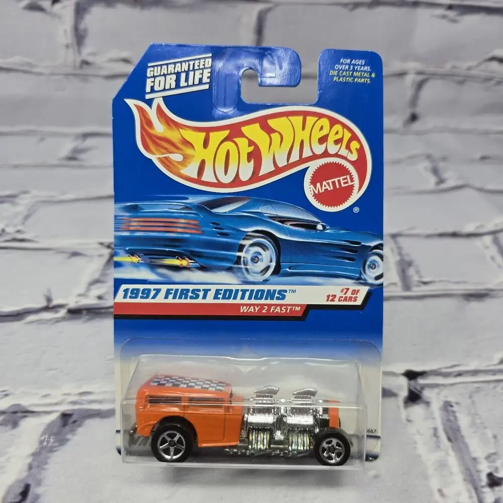 Hot Wheels WAY 2 FAST Orange #514 1997 FIRST EDITIONS 7/12 1:64 NIP